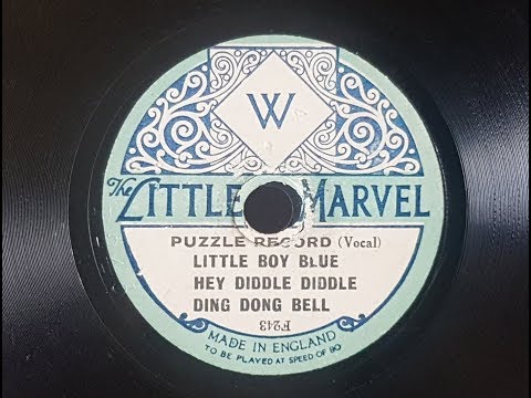 Little Marvel Puzzle Record 1920's Woolworth's record 80 rpm