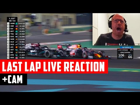 Slovak F1 Commentator Goes Wild | 2021 Abu Dhabi GP Final Lap | English Subtitles + Live Cam