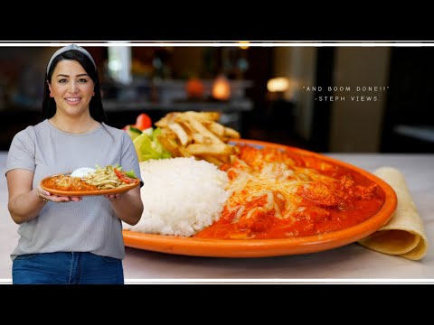 The BEST Mexican Restaurant Creamy Chicken Dinner Recipe | POLLO BUCANERO para CHUPARESE LOS DEDOS