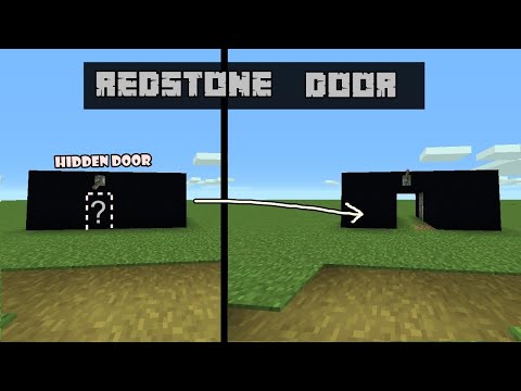 Minecraft: Redstone Door Tutorial || Hidden Door in Minecraft || Tutorial