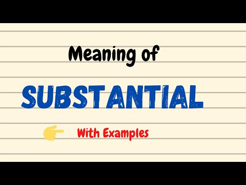Substantial Meaning | English Vocabulary Words | Urdu/Hindi