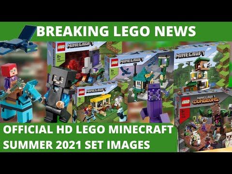 Official Images: Summer 2021 Lego Minecraft Sets! Netherite, Phantoms, Tridents, and More!