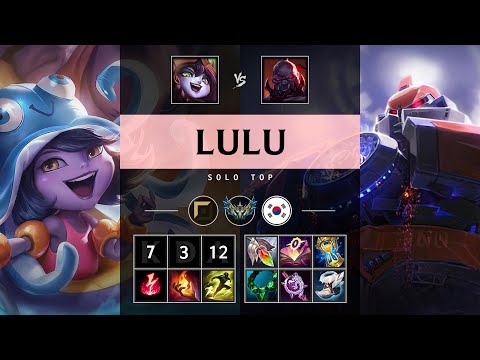 Lulu Top vs Sion - KR Challenger Patch 25.11