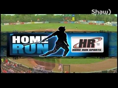 Chris Valencia crushes a ball into the river to cut Goldeyes lead to one