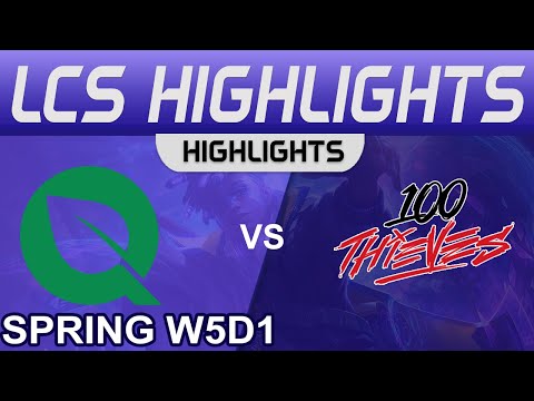 FLY vs 100 Highlights LCS Spring Season 2023 W5D1 FlyQuest vs 100 Thieves by Onivia