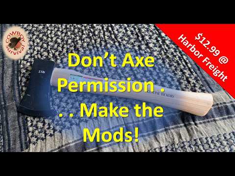 Harbor Freight $12 Axe Challenge (Be BOLD!)