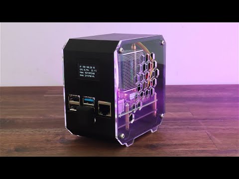 Raspberry Pi 4 SSD Case With Stats Display