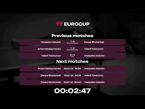 18:00 Valerii Tatarynov - Vladyslav Kaluhin 26.09.2023 TT Euro.Cup Ukraine Star. TABLE 3