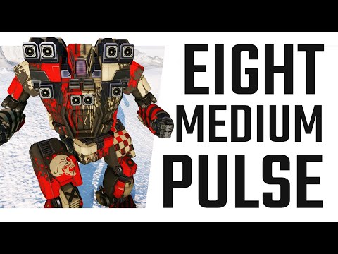 8x Medium Pulse Laser Hunchback IIC - Mechwarrior Online The Daily Dose #1064