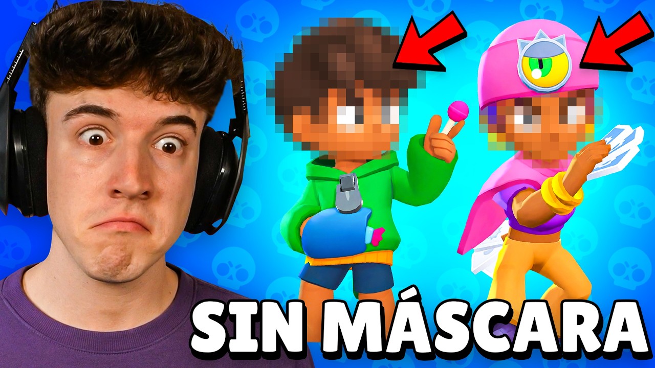 REACCIONO a TODOS LOS BRAWLERS SIN MASCARA