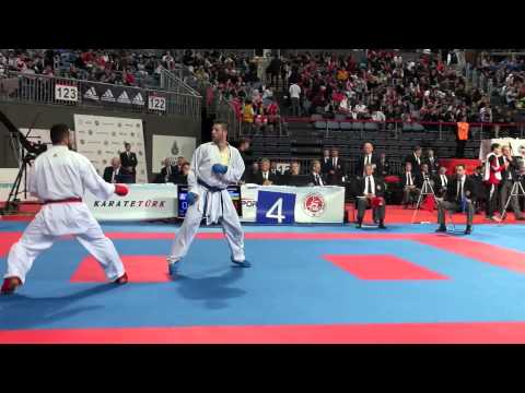 Aykhan Mamayev - Gergios Tanos (Greece). Semi-final, 50th European Karate Championsips. İstanbul