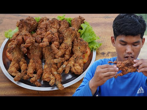 Easy Deep Fried Frog Recipe | Crunchy Frog Cooking and Eating | Crispy Fried Frog Leg Recipe