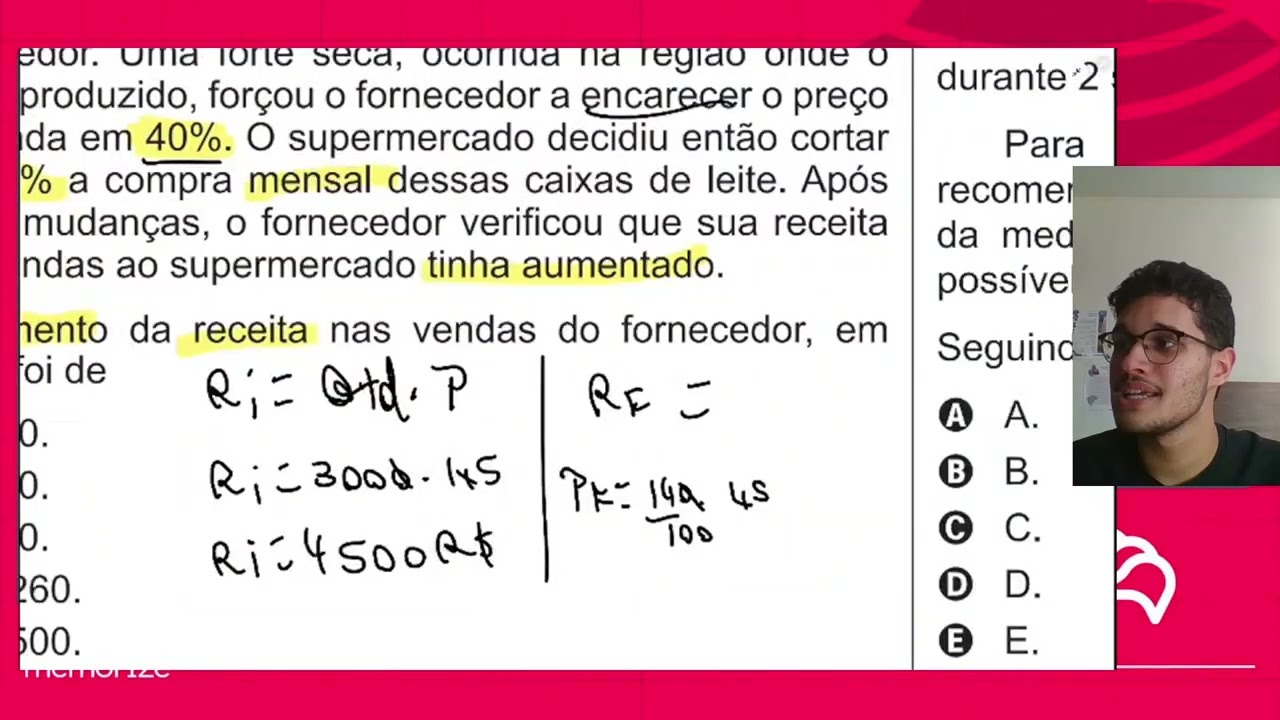 Resolução em Vídeo — Questão 178 ENEM 2015 PPL