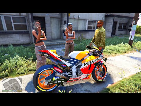 Stealing Motogp Bike From Mafia | GTA 5 (FREE TO USE)