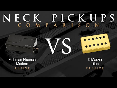 Fishman FLUENCE MODERN (alnico) vs DiMarzio TITAN - Neck Pickup Guitar Tone Comparison Demo