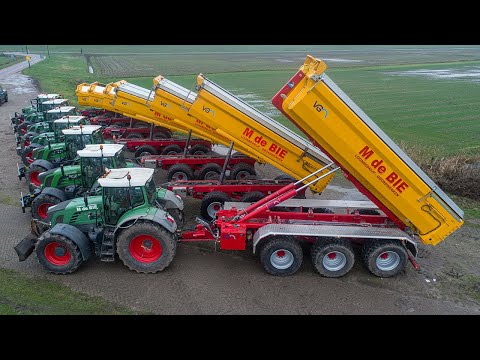 3 VGM Rocky 26 ZK,  1 Olympus 30 Grondverzet de Bie | 7 sand trailers