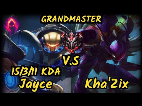 Pride (JAYCE) vs KHA'ZIX - 15/3/11 KDA JUNGLE GAMEPLAY - EUW Ranked GRANDMASTER