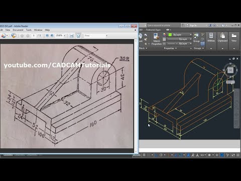 AutoCAD Nut Bolt Drawing Tutorial