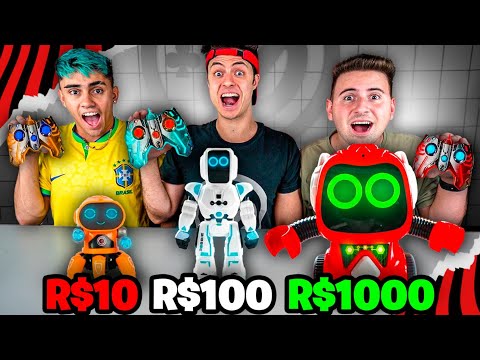 ROBÔ DE CONTROLE REMOTO DE R$10, R$100 OU R$1000