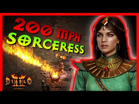 The Fastest Sorceress Runner, Blaze Build - Diablo 2 Resurrected