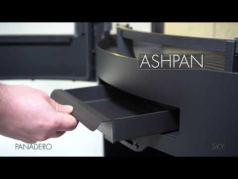 Braskamin Panadero Sky EcoDesign Fristående med Sidoglas 7,8kW