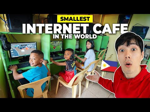 I Went to the WORLD'S SMALLEST Internet Cafe ($0.18/hr)