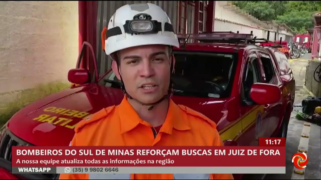 Bombeiros do Sul de Minas reforçam buscas em Juiz de Fora