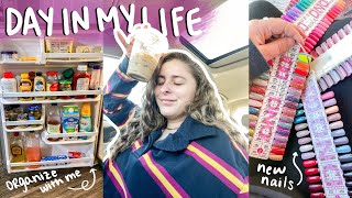 Getting Groceries, Organizing My Fridge *yay* & Getting My Nails Done | vlogmas day 3