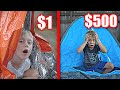 $1 vs $500 SURVIVAL FORTS
