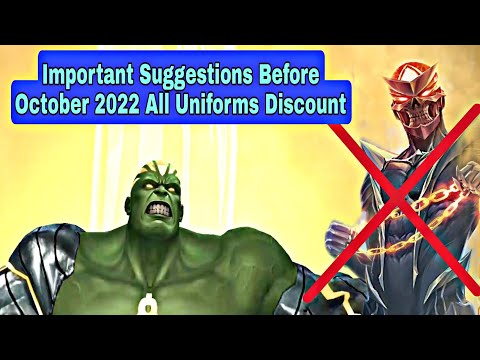Important Suggestions Before October 2022 All Uniforms Discount - Marvel Future Fight
