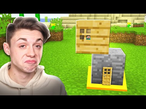 Building a Minecraft House INSIDE a CURSED BLOCK!
