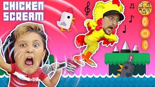CHICKEN SCREAM! TRY NOT TO LAUGH FGTEEV ers! Super Funny Amazing Game - Music & Whisper Challenge