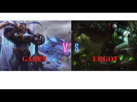 GAREN Top vs  URGOT 3 AFK ILE 2V5 ZOR BIR MAC OLDU