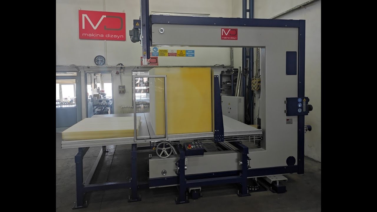 V31 Yarı Otomatik Dikey Sünger Kesim Makinesi - Video 1