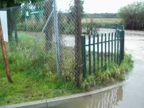 Flooding on Manor Lane Hawarden Wales 24.9.12