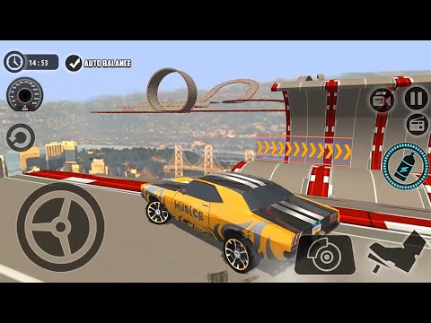 Impossible Car Tracks 3D - Muscle Car Driving Stunts Simulator Levels 27 to 30 Completed Gameplay