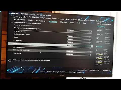 ArcoLinux : 2048 Bios Uefi settings of Asus Prime Z490-A - all settings + the choices I make