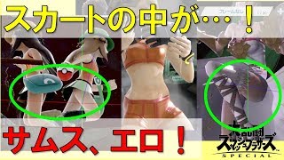 【スマブラSP裏技？】面白い・ムフフな写真の撮り方を細かく解説！これはヤバイっしょ！^^ポケモントレーナーのスカートの中が意外すぎた！