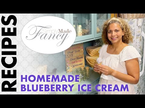 Homemade Blueberry Ice Cream | Easy Summer Recipe (No Fuss, Super Creamy!)