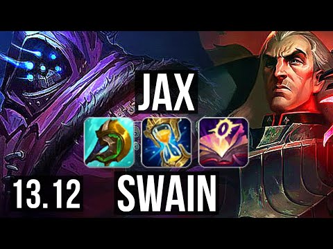 JAX vs SWAIN (TOP) | 3.0M mastery, 8/1/3, 1000+ games, Dominating | KR Master | 13.12