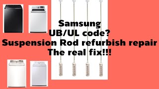 Samsung washer suspension rod repair refurbish — The real fix