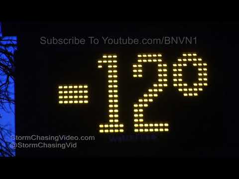 Arctic Blast brings Sub Zero Temps to Rice Lake Cumberland, WI - 12/25/2017