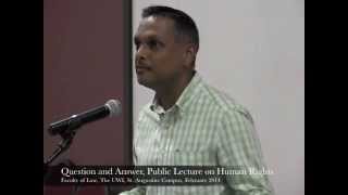 preview picture of video 'Faculty of Law, Public Lecture on Human Rights — Q&A 1'