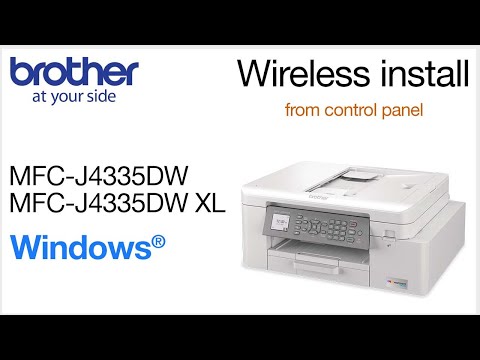 Thumbnail for MFC-J4335DW Wireless Setup from Control Panel - Windows
