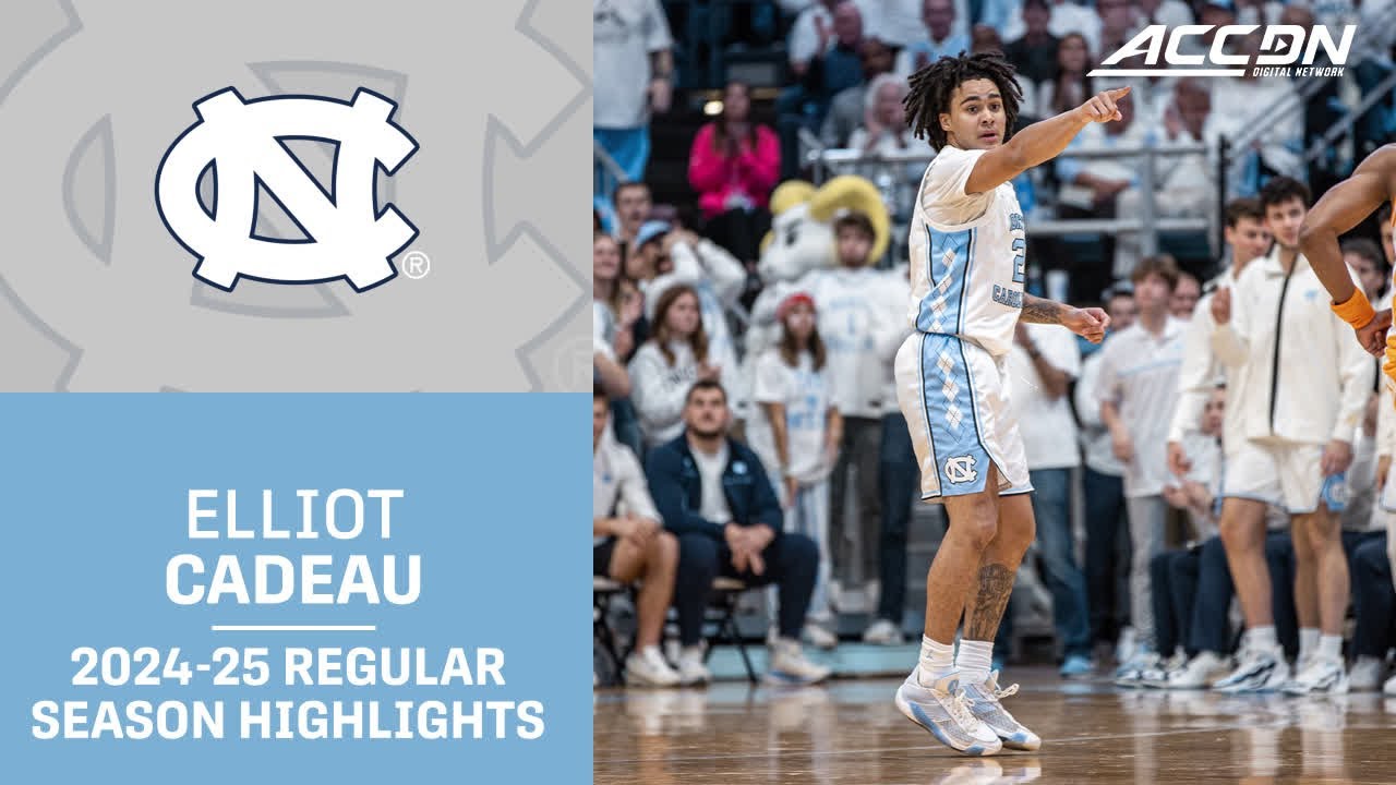 Elliot Cadeau 2024-25 Regular Season Highlights | North Carolina Guard