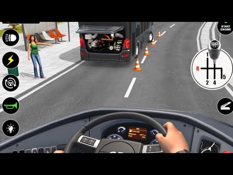Smooth Bus Drive Trough Village in Portugal - Euro Truck Simulator 2 - Logitech G29 Setup Handbrake
