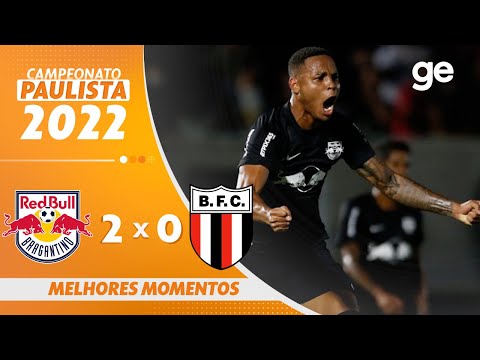 Gols e lances de Red Bull Bragantino x Botafogo-SP