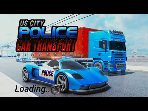Us police car transport car game kids games simulator games us police car driving games