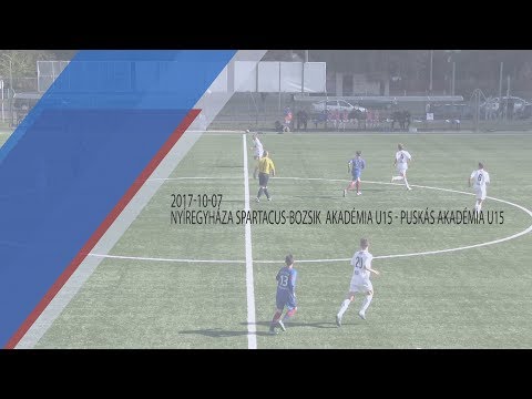 U15:Nyíregyháza Spartacus-BJLA - Puskás Akadémia 0:1 (0:0) összefoglaló