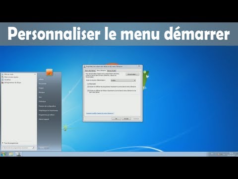 comment aller dans le menu demarrer